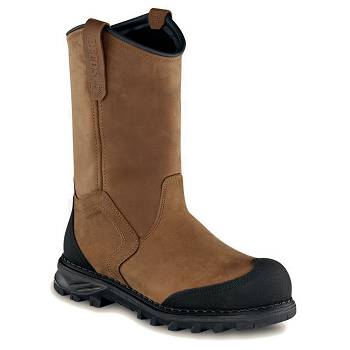 Red Wing Férfi Burnside 11-inch Waterproof Safety Toe Munkavédelmi Bakancs Teve